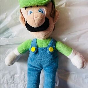 2017 Official Nintendo Allstar Super Mario Bros Luigi Plush 8"